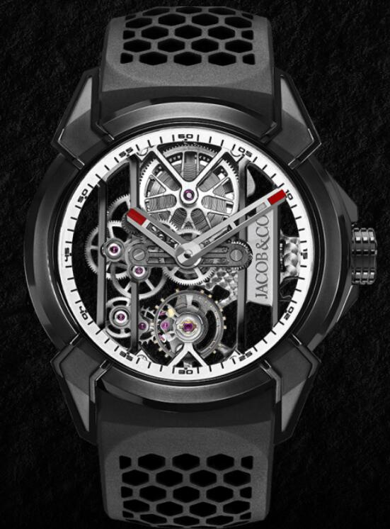 Jacob & Co EPIC X BLACK TITANIUM WHITE NEORALITHE INNER RING EX100.21.NS.WB.A Replica watch